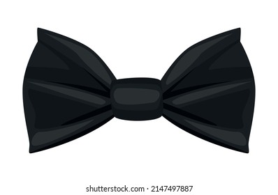 elegant black bowtie accessory icon