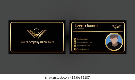 Elegant Black Eagle Minimalist Business Card design, ideal for bold, professional branding with a sleek and modern touch. Perfect for personal or corporate use.