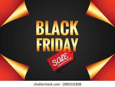 	Elegant black friday sale banner background