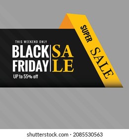 Elegant black friday sale creative background