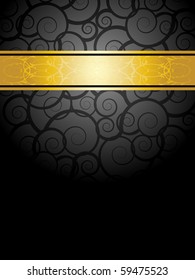 elegant black and gold background