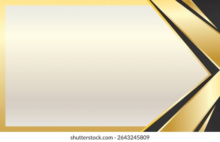 Elegant black and gold certificate background