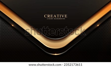 Elegant Black and Gold Technology Background with Metal Dots Luxury Abstract Image for Website Templates, Flyers, and Banners, Dynamic Shimmering Golden Light