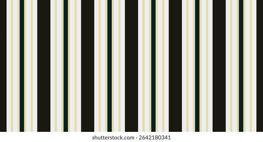 Elegant black, offwhite, and beige vertical stripes create a sophisticated minimalist pattern.  Perfect for backgrounds, textiles, or website design, this image evokes a sense of order and style.