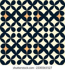 Elegant black and orange art deco pattern on a white backdrop, ideal for creating a sophisticated and stylish ambiance.