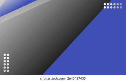 Elegante diseño de fondo de papel negro con cinta azul