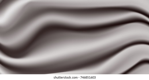 elegant black satin vector background. silk texture illustration. eps10.
