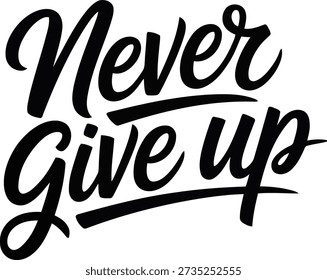 Elegant black script lettering of 