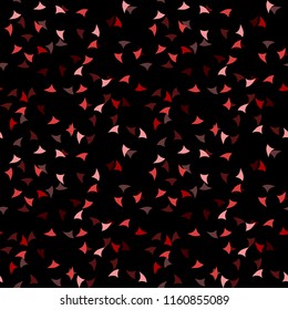 Elegant black seamless pattern with chaotic sparks in different shades of red and pink. Dark contrasting repeat backdrop using for cards, wallpapers, scrapbooking, print, gift wrap, manufacturing etc.