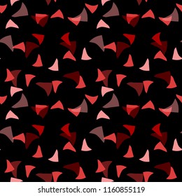 Elegant black seamless pattern with chaotic sparks in different shades of red and pink. Dark contrasting repeat backdrop using for cards, wallpapers, scrapbooking, print, gift wrap, manufacturing etc.