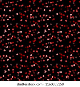 Elegant black seamless pattern with chaotic sparks in different shades of red and pink. Dark contrasting repeat backdrop using for cards, wallpapers, scrapbooking, print, gift wrap, manufacturing etc.
