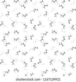 Elegant black seamless pattern with chaotic cracks in black, grey and white colors. Light contrasting repeat backdrop using for cards, wallpapers, scrapbooking, print, gift wrap, manufacturing etc.