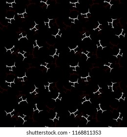 Elegant black seamless pattern with chaotic cracks in black, red and white colors. Light contrasting repeat backdrop using for cards, wallpapers, scrapbooking, print, gift wrap, manufacturing etc.