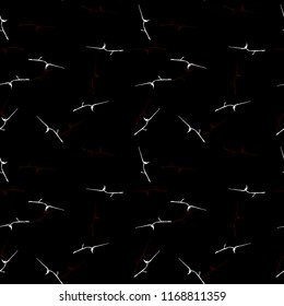 Elegant black seamless pattern with chaotic cracks in black, red and white colors. Light contrasting repeat backdrop using for cards, wallpapers, scrapbooking, print, gift wrap, manufacturing etc.
