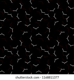 Elegant black seamless pattern with chaotic cracks in black, red and white colors. Light contrasting repeat backdrop using for cards, wallpapers, scrapbooking, print, gift wrap, manufacturing etc.