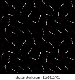 Elegant black seamless pattern with chaotic cracks in black, red and white colors. Light contrasting repeat backdrop using for cards, wallpapers, scrapbooking, print, gift wrap, manufacturing etc.