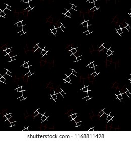 Elegant black seamless pattern with chaotic cracks in black, red and white colors. Light contrasting repeat backdrop using for cards, wallpapers, scrapbooking, print, gift wrap, manufacturing etc.