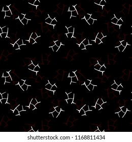 Elegant black seamless pattern with chaotic cracks in black, red and white colors. Light contrasting repeat backdrop using for cards, wallpapers, scrapbooking, print, gift wrap, manufacturing etc.