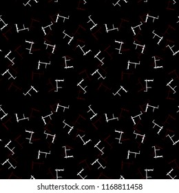 Elegant black seamless pattern with chaotic cracks in black, red and white colors. Light contrasting repeat backdrop using for cards, wallpapers, scrapbooking, print, gift wrap, manufacturing etc.