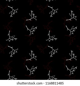 Elegant black seamless pattern with chaotic cracks in black, red and white colors. Light contrasting repeat backdrop using for cards, wallpapers, scrapbooking, print, gift wrap, manufacturing etc.