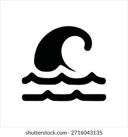 Elegante icono de burbuja de discurso negro con dos líneas de onda de sonido sobre fondo blanco limpio, ideal para los conceptos de mensajería, audio y comunicación.