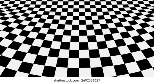 elegant black and white checkered pattern, Checkerboard seamless pattern. vector art