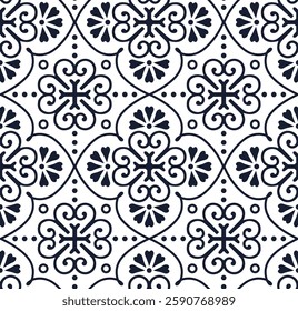 Elegant Black and White Decorative Pattern Design
