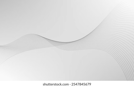 fundo abstrato elegante preto e branco padrão de onda dinâmica