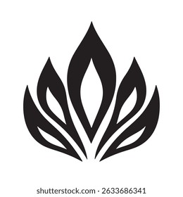 Elegant Black and White Floral Design Perfect for Logos Branding and Decoration