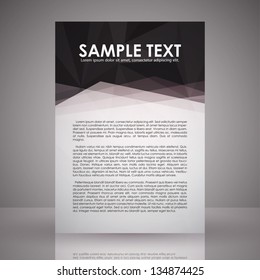 Elegant Black and White Flyer Template | EPS 10 Vector