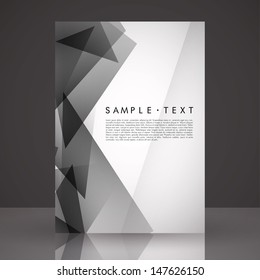 Elegant Black And White Flyer Template | EPS 10 Vector 