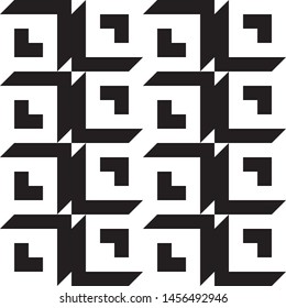 Elegant black and white isometric background with cubes with shadow Vector illustration
