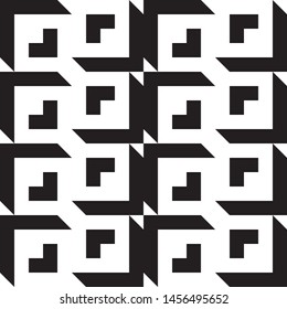 Elegant black and white isometric background with cubes with shadow Vector illustration
