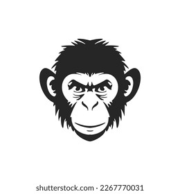 Elegant black and white monkey logo vector to make your brand stand out!