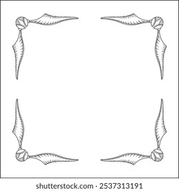 Elegante schwarz-weiße einfarbige Zierleiste mit Spitzrahmen für Grußkarten, Banner, Einladungen. Vektorrahmen für alle Größen und Formate. Isolierte Vektorgrafik.	
