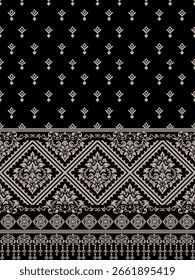 Elegante diseño de patrón en blanco y negro