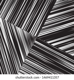 Elegant black and white pattern with straigt parallel lines Vector illustration