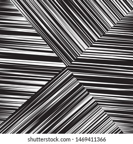 Elegant black and white pattern with straigt parallel lines Vector illustration