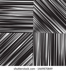 Elegant black and white pattern with straigt parallel lines Vector illustration