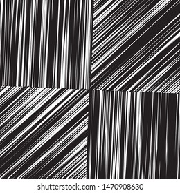 Elegant black and white pattern with straigt parallel lines Vector illustration