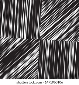 Elegant black and white pattern with straigt parallel lines Vector illustration
