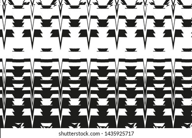 Elegant black and white pattern with zigzag lines and irregular shapes. Abstract background for printing on paper, covers, fashion presentations, Wallpapers