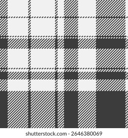 Elegante preto e branco xadrez padrão.  Um design têxtil sofisticado perfeito para projetos de moda, decoração doméstica ou branding. Este gráfico atemporal oferece uma textura visual versátil e elegante.