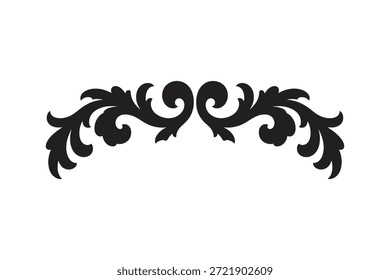 Elegante diseño de borde de desplazamiento en blanco y negro