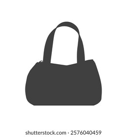 Elegant Black White Silhouette Small Bag