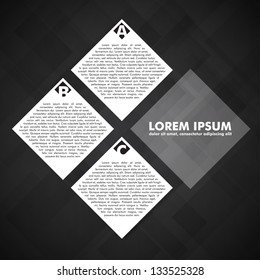 Elegant Black and White Vector Design Layout