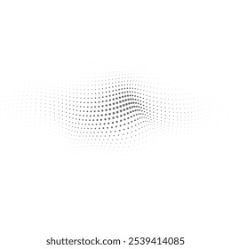 Elegant Black and White Vector Halftone Radiant Energy Burst with Circular Gradient Effect in Minimalist Dot Pattern, Perfect for Product Banners and Marketing Use