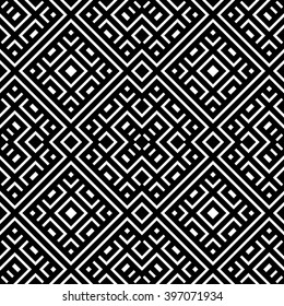 An elegant black and white, vector pattern