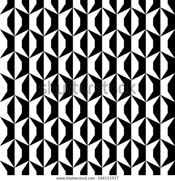 Elegant Black White Vector Pattern Stock Vector (royalty Free) 184115957