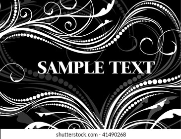 Elegant black-and-white background.